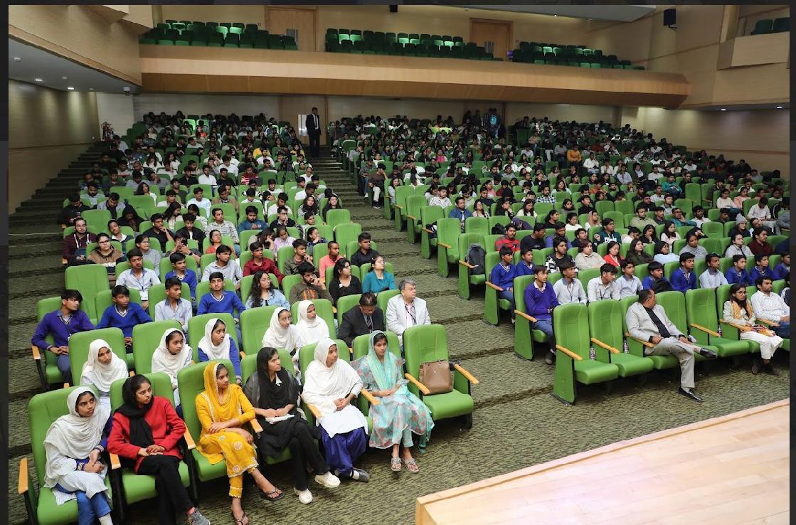 Students and educators gathered for an education programme