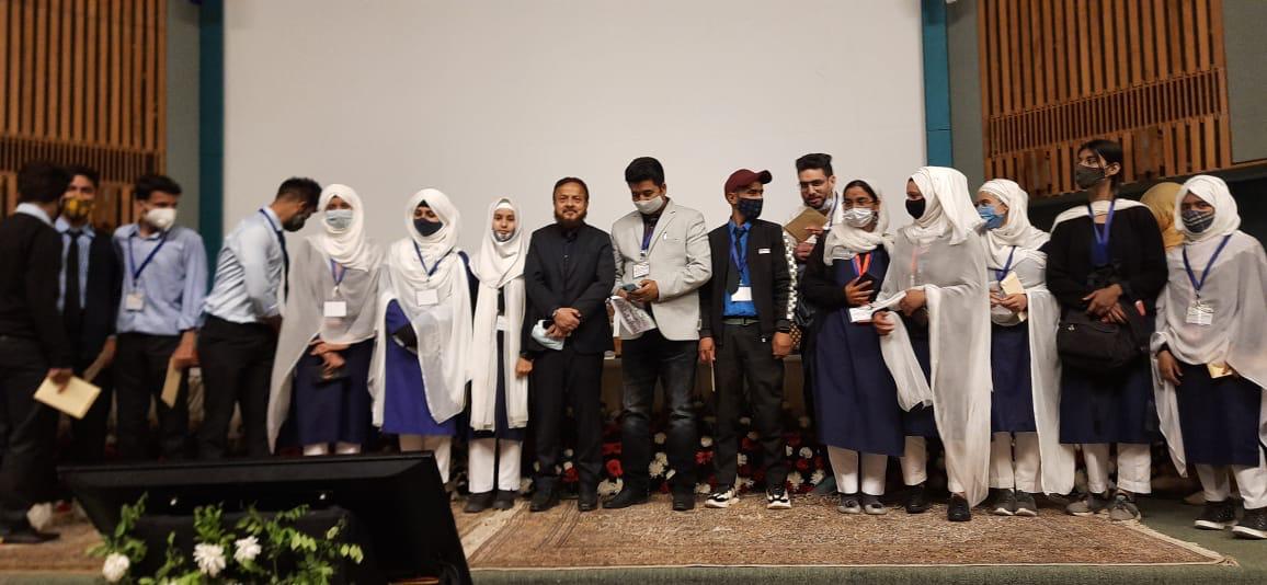 Students recognised during an education programme
